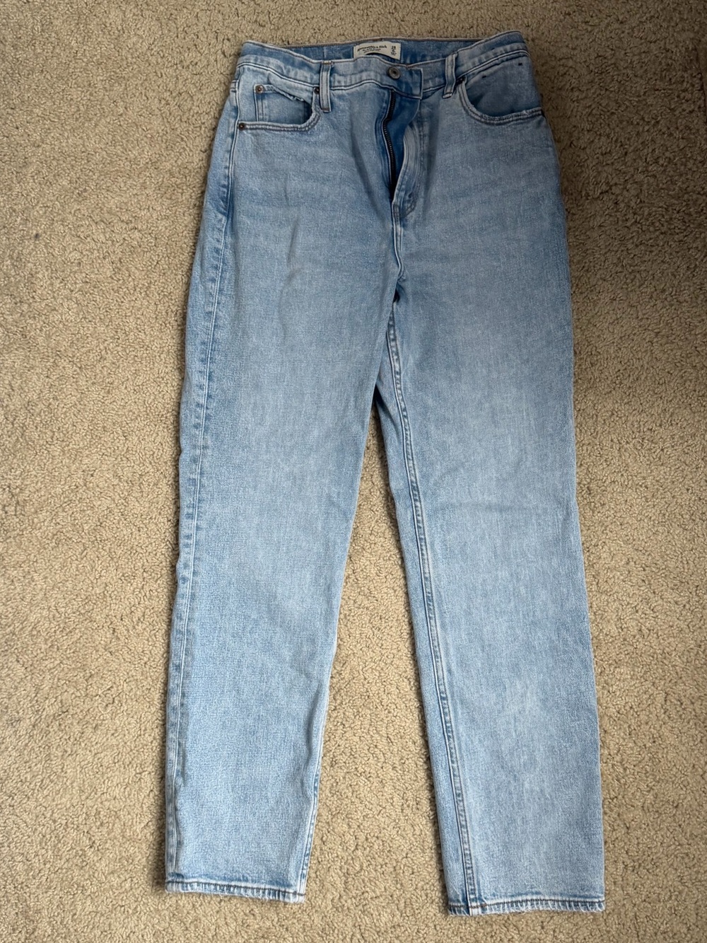 Abercrombie ankle straight ultra high rise, curve love 28L